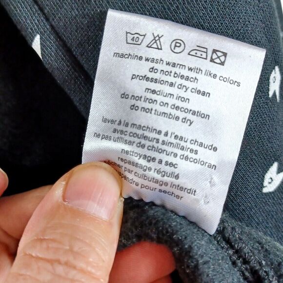 WESC Sz L Varsity Jacket Black Fox Print Button-Up Bomber Streetwear Skate Prep - Picture 11 of 11